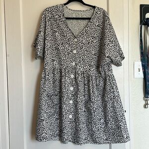 EUC Leopard Print Dress